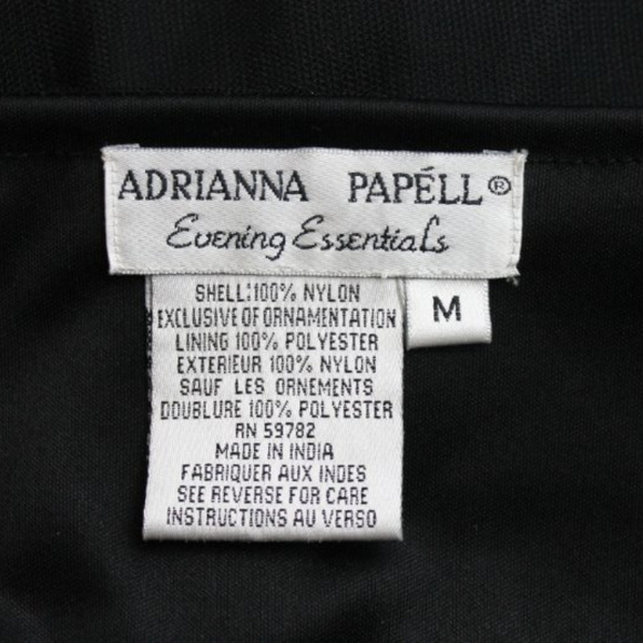 Vintage Adrianna Papell Beaded Black Tunic Top - Picture 8 of 8